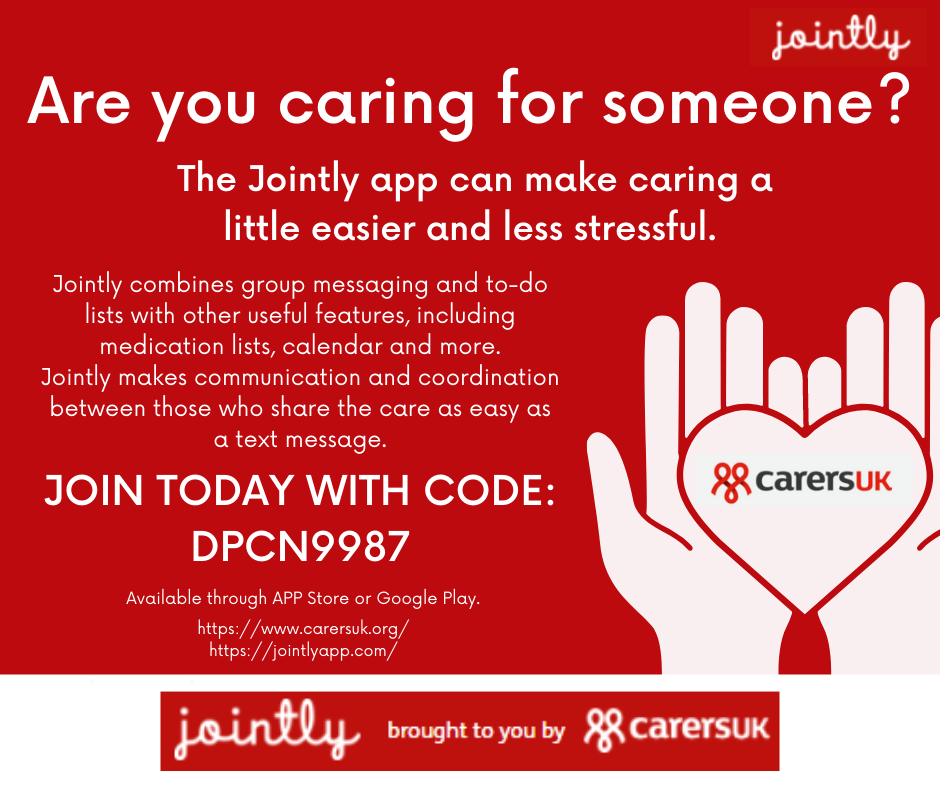 the jointly app launched by Carers UK aims to make caring a little easier and less stressful. 