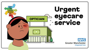 Urgent eyecare service poster